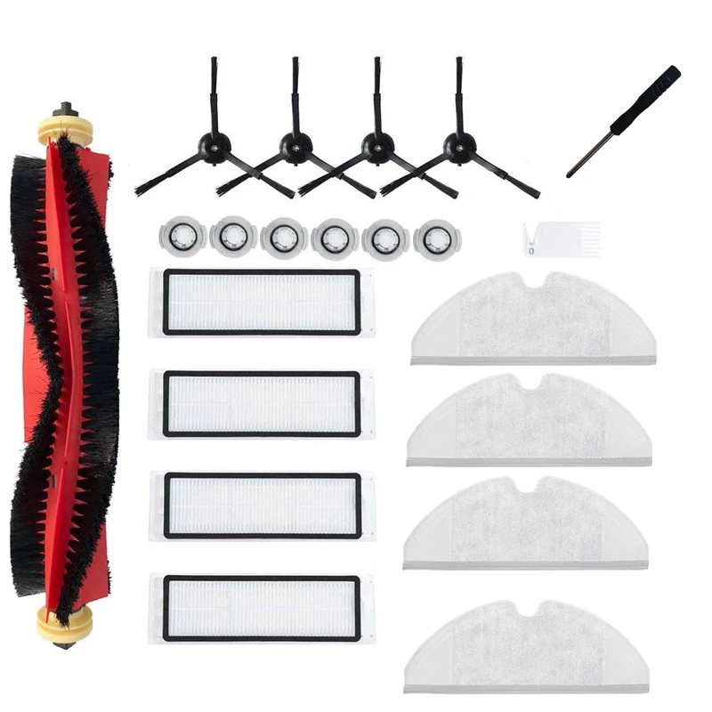 Replacement Accessory Set Mop Cloths Rags Roller Main Brush HEPA Filter For Xiaomi Roborock Pure S6 Maxv S5 MAX Spare 
Replacement Accessory Set Mop Cloths Rags Roller Main Brush HEPA Filter For Xiaomi Roborock Pure S6 Maxv S5 MAX Spare
