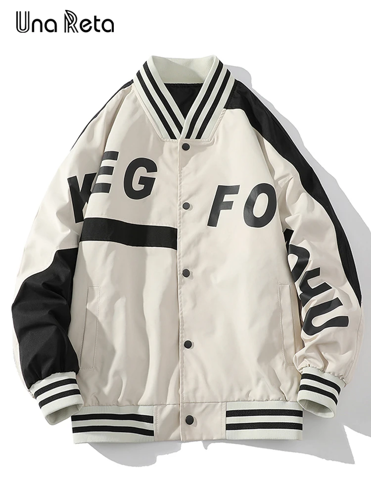 Una Reta Men Jacket Coat Harajuku Autumn New Hip Hop Stitching Single-breasted Track Jacket Streetwear Couple Baseball Jacket
Una Reta Men Jacket Coat Harajuku Autumn New Hip Hop Stitching Single-breasted Track Jacket Streetwear Couple Baseball Jacket