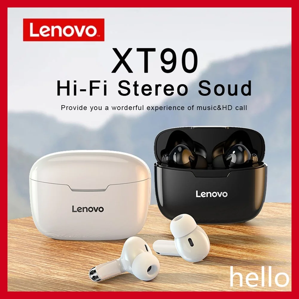 Lenovo XT90 Wireless Earphone Bluetooth 5.0 Sports Headphone Touch Button IPX5 Waterproof Headset With Charging Box
Lenovo XT90 Wireless Earphone Bluetooth 5.0 Sports Headphone Touch Button IPX5 Waterproof Headset With Charging Box