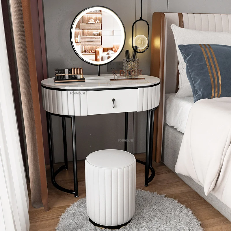 Girl Makeup Toilet Dressing Table for Bedroom Light Luxury Dresser Mirror Desk 60/50/40cm Vanity Table Meubles Dresser AA55
Girl Makeup Toilet Dressing Table for Bedroom Light Luxury Dresser Mirror Desk 60/50/40cm Vanity Table Meubles Dresser AA55