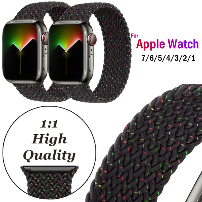 Ремешок нейлоновый для Apple Watch 7 6 5 4 3 2 SE, эластичный браслет для соло iWatch Series 7 6 5 4 SE, 38/42 мм 40/44 мм 41/45 мм
Ремешок нейлоновый для Apple Watch 7 6 5 4 3 2 SE, эластичный браслет для соло iWatch Series 7 6 5 4 SE, 38/42 мм 40/44 мм 41/45 мм