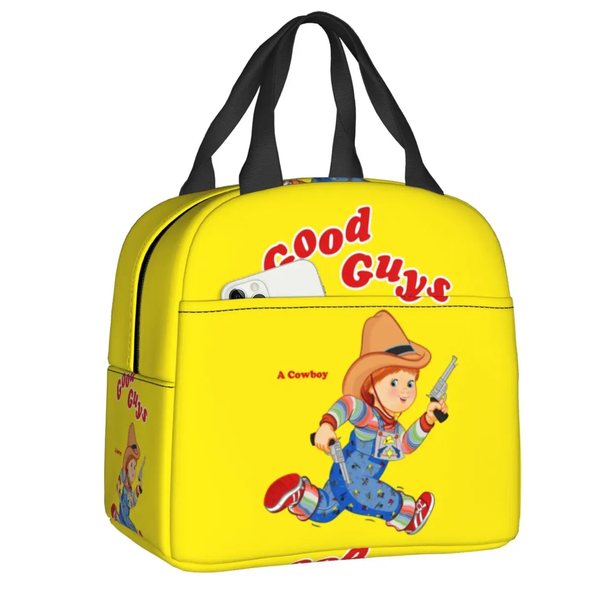 Good Guys Cowboy Thermal Insulated Lunch Bag Women Child's Play Chucky Lunch Container for Outdoor Camping Travel Food Box
Good Guys Cowboy Thermal Insulated Lunch Bag Women Child's Play Chucky Lunch Container for Outdoor Camping Travel Food Box
