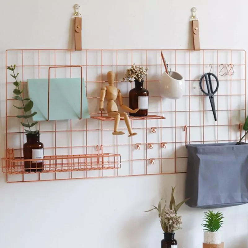 2pcs/set Wire Grid Panel Wall Shelf Basket with Hook Bookshelf Display Storage Rack Organizer Hanging Tray
2pcs/set Wire Grid Panel Wall Shelf Basket with Hook Bookshelf Display Storage Rack Organizer Hanging Tray