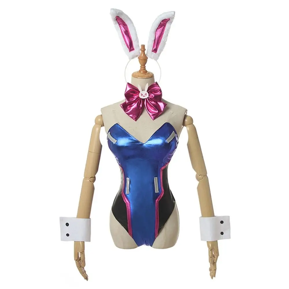 

Halloween Costume Cosplay Costume Anime Bunny Girl Jumpsuit Cute Sexy Jumpsuit for OW DVA Game Women Cosplay