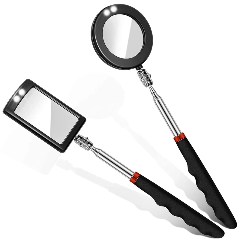 2Pcs Led Telescoping Inspection Mirror Round Mirror Square Mirror Inspection Tool For Check The Condition Of The Vehicle
2Pcs Led Telescoping Inspection Mirror Round Mirror Square Mirror Inspection Tool For Check The Condition Of The Vehicle