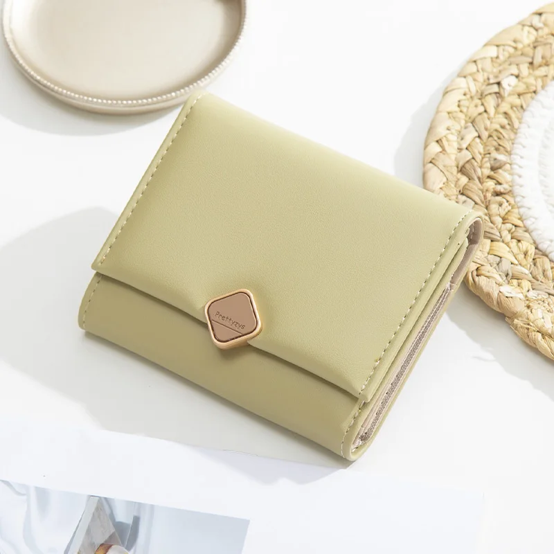 New Fashion Simple Three Fold Short Wallet for Womens Soft PU Leather Small Fresh Coin Purse Card Holder Ladies Clutch Female
New Fashion Simple Three Fold Short Wallet for Womens Soft PU Leather Small Fresh Coin Purse Card Holder Ladies Clutch Female