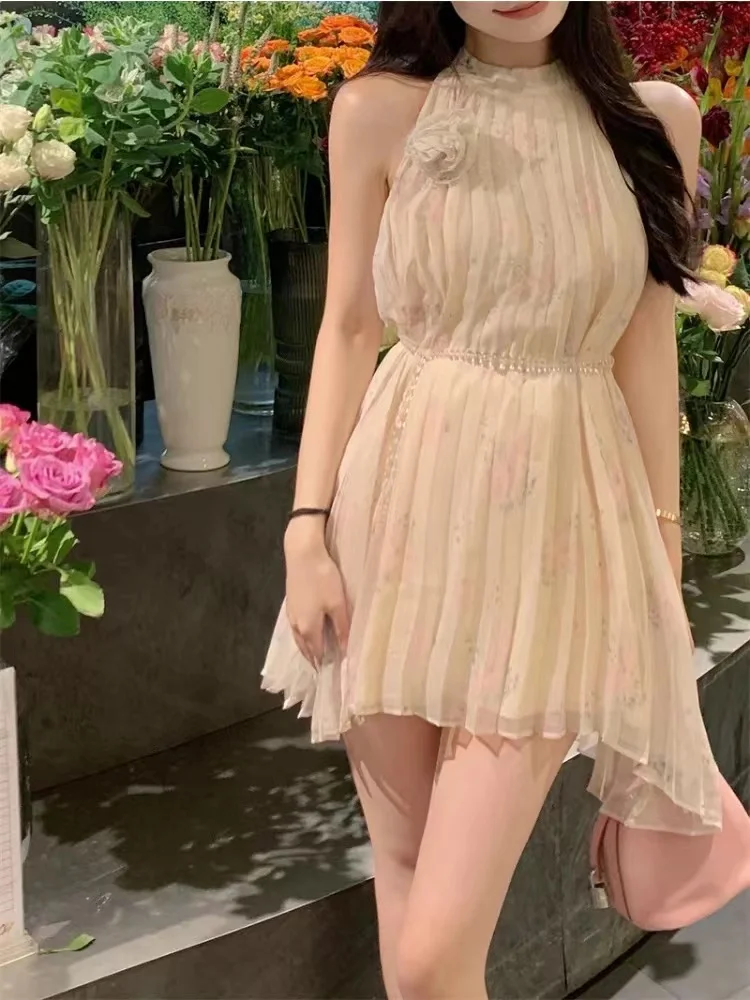 2023 Newest Sleeveless Floral Dress Women Spring Summer Sexy Slim Dresses Chiffon Mini Dresses Female Outwear
2023 Newest Sleeveless Floral Dress Women Spring Summer Sexy Slim Dresses Chiffon Mini Dresses Female Outwear