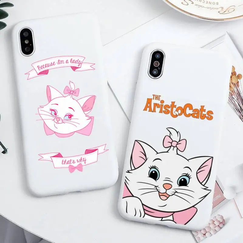 Cute Marie Cat Phone Case For iphone 13 12 11 Pro Max Mini XS 8 7 6 6S Plus X SE 2020 XR Candy white Silicone cover
Cute Marie Cat Phone Case For iphone 13 12 11 Pro Max Mini XS 8 7 6 6S Plus X SE 2020 XR Candy white Silicone cover