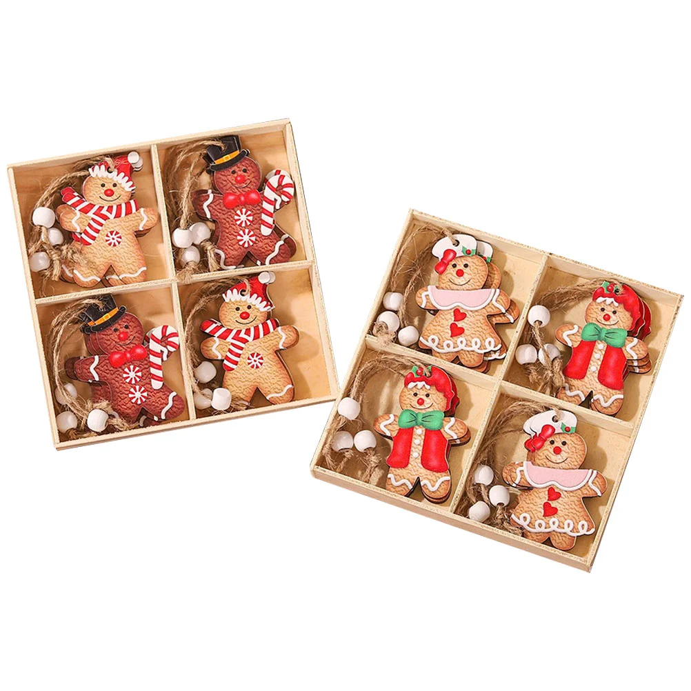 2 Boxes Props Gingerbread Man Pendant Lovers Xmas Gifts Christmas Tree Wood Ornament Decorations
2 Boxes Props Gingerbread Man Pendant Lovers Xmas Gifts Christmas Tree Wood Ornament Decorations