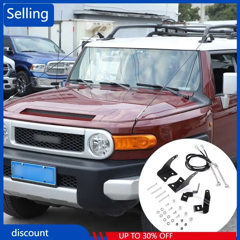 Car Accessories Aluminum Front Fender Wire Rope Bracket Protecting Obstacle Eliminating Rope For Toyota FJ Cruiser 2007-2021
Car Accessories Aluminum Front Fender Wire Rope Bracket Protecting Obstacle Eliminating Rope For Toyota FJ Cruiser 2007-2021