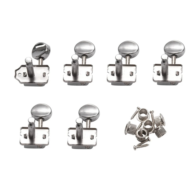 Guitar Machine Heads Tuners Chrome Locking String Tuning Key Pegs Tuners Set Replacement For Lp, Sg, Tl Electric Guitars
Guitar Machine Heads Tuners Chrome Locking String Tuning Key Pegs Tuners Set Replacement For Lp, Sg, Tl Electric Guitars