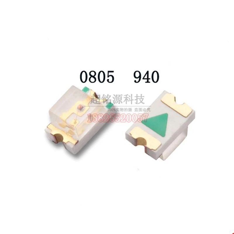 50PCS 0805 2012 2.0*1.2mm 940nm SMD Infrared Lamp IR LED 1.3-1.5V 18-20mW Remote Controls Light Beads
50PCS 0805 2012 2.0*1.2mm 940nm SMD Infrared Lamp IR LED 1.3-1.5V 18-20mW Remote Controls Light Beads