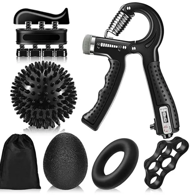 Gym Fitness Adjustable Count Hand Grip Set Finger Forearm Strength Muscle Recovery Gripper Exerciser Trainer Ball Decompression
Gym Fitness Adjustable Count Hand Grip Set Finger Forearm Strength Muscle Recovery Gripper Exerciser Trainer Ball Decompression
