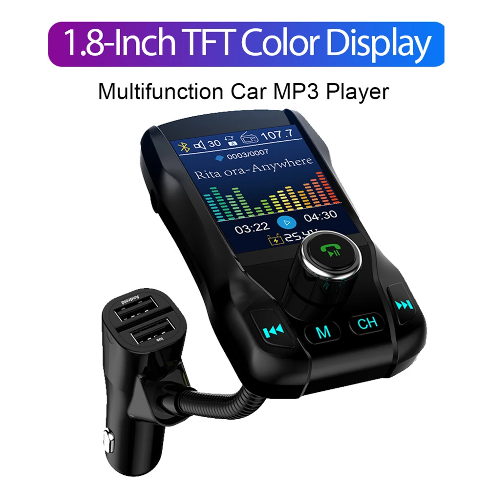 FM Transmitter Car MP3 Player QC3.0 Transmitter Bluetooth 5.0 Car Bluetooth MP3 Player Car MP3 Player Fast Charge
FM Transmitter Car MP3 Player QC3.0 Transmitter Bluetooth 5.0 Car Bluetooth MP3 Player Car MP3 Player Fast Charge
