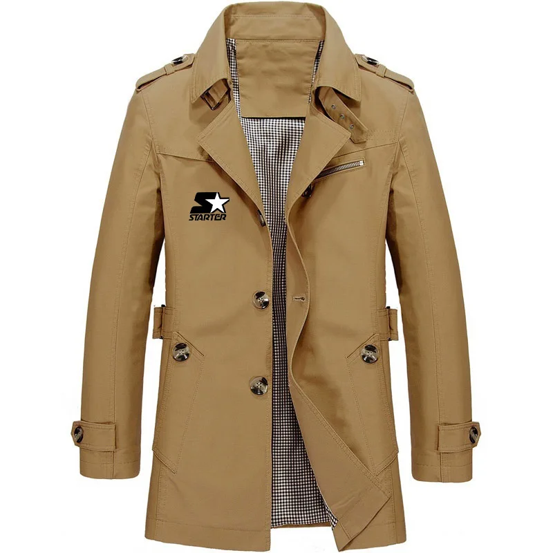 2022Brand STARTER men's business long cotton trench coat casual spring autumn winter fashion suit street style suit jacket
2022Brand STARTER men's business long cotton trench coat casual spring autumn winter fashion suit street style suit jacket