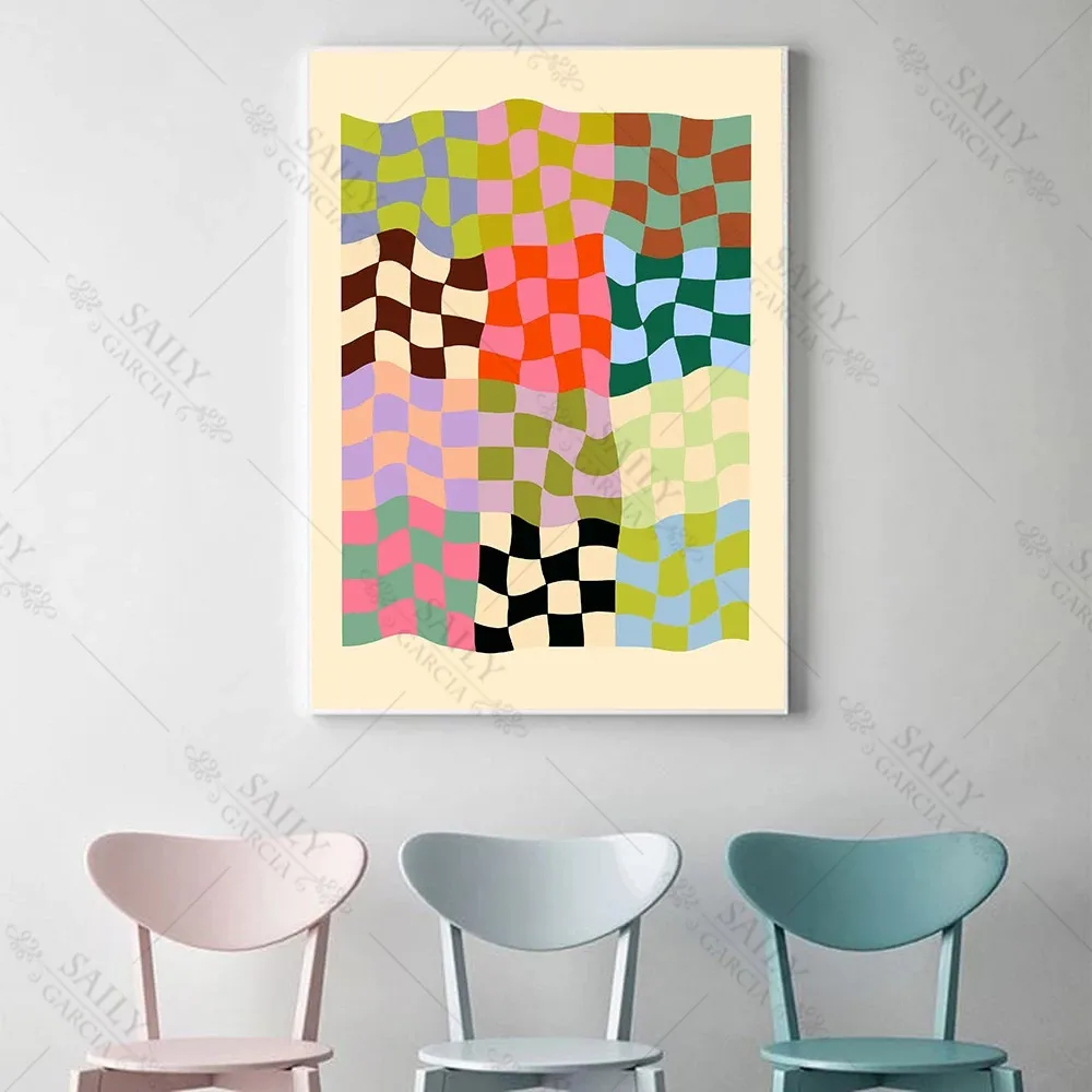 Canvas Paintings Colorful Abstract Wavy Lines Pattern Geometric Poster and Print Wall Art Pictures for Living Room Home Decor
Canvas Paintings Colorful Abstract Wavy Lines Pattern Geometric Poster and Print Wall Art Pictures for Living Room Home Decor