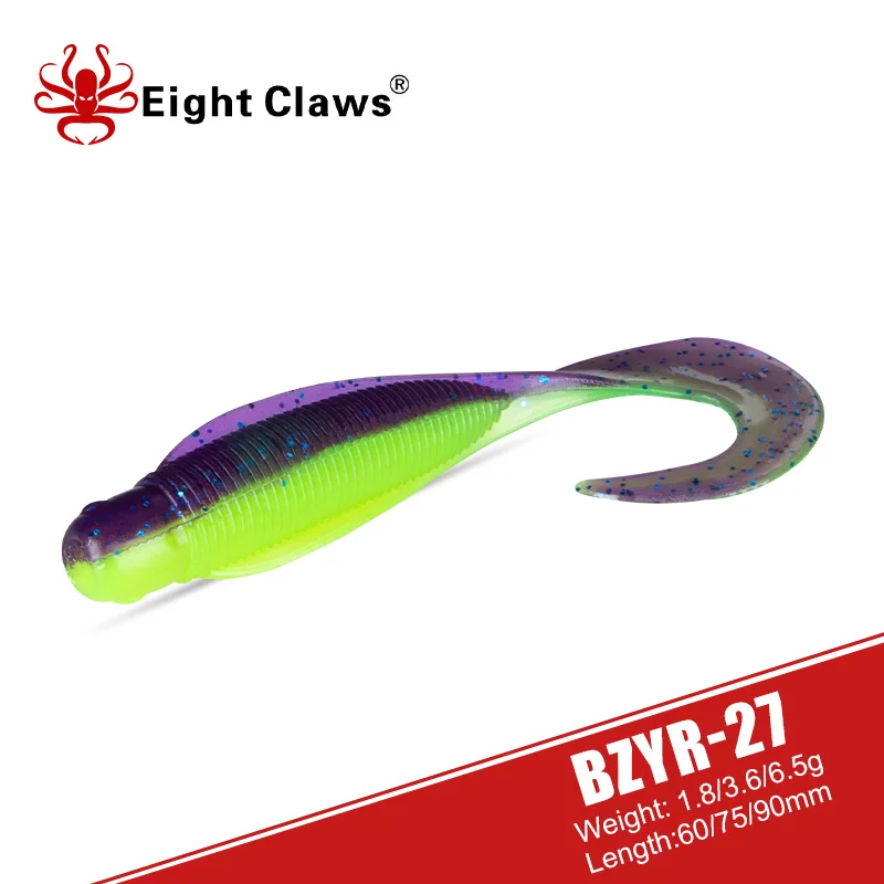 EIGHT CLAWS UV Silicone Worm Soft Fishing Lure 60mm 75mm 90mm Artifiicial Shad Jigging Swimbait Fishing Wobblers Pike Bass Bait
EIGHT CLAWS UV Silicone Worm Soft Fishing Lure 60mm 75mm 90mm Artifiicial Shad Jigging Swimbait Fishing Wobblers Pike Bass Bait