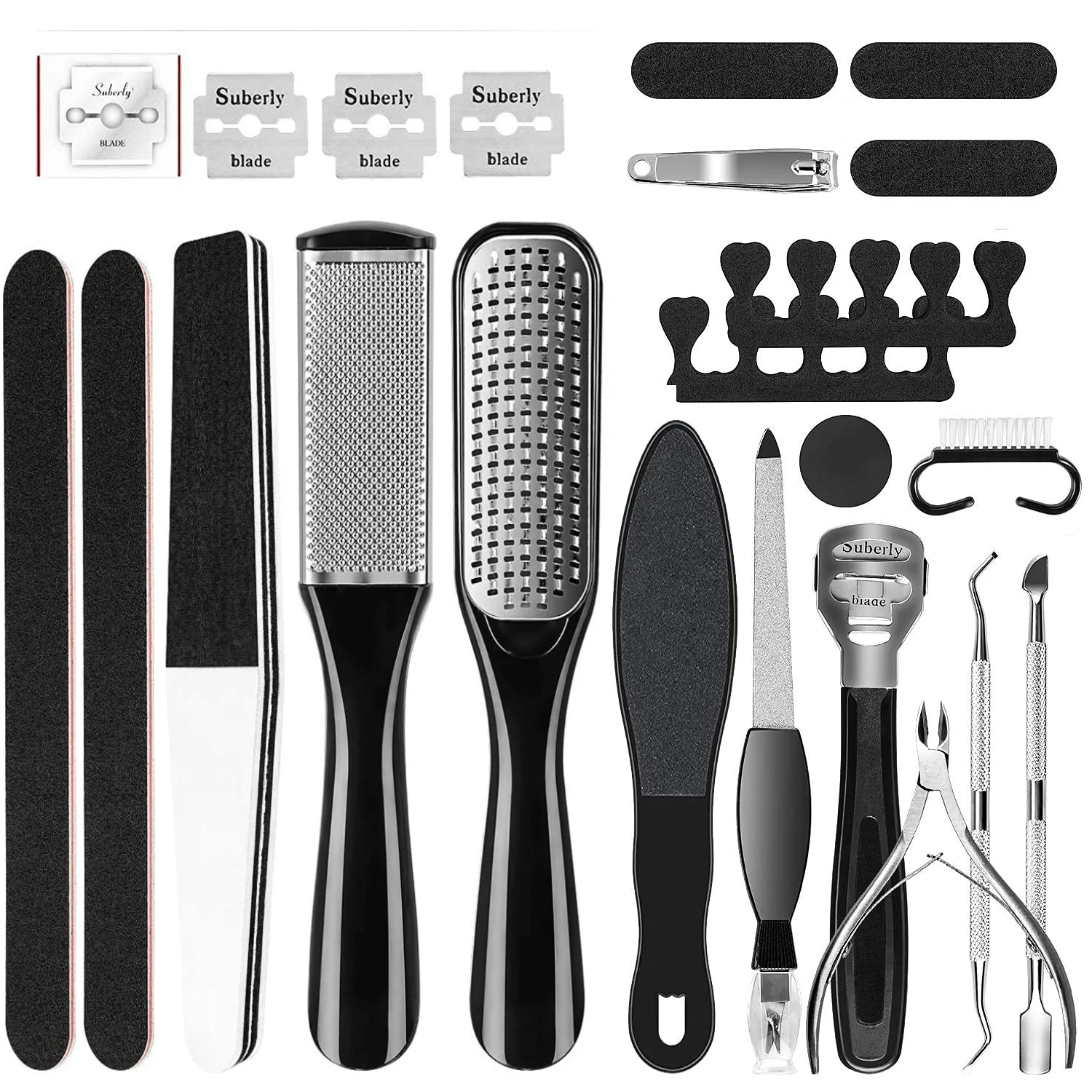 Pedicure Kit 23 in 1 Stainless Steel Professional Pedicure Tools Set Foot Rasp Peel Callus Dead Skin Remover Feet Care Pedicure
Pedicure Kit 23 in 1 Stainless Steel Professional Pedicure Tools Set Foot Rasp Peel Callus Dead Skin Remover Feet Care Pedicure