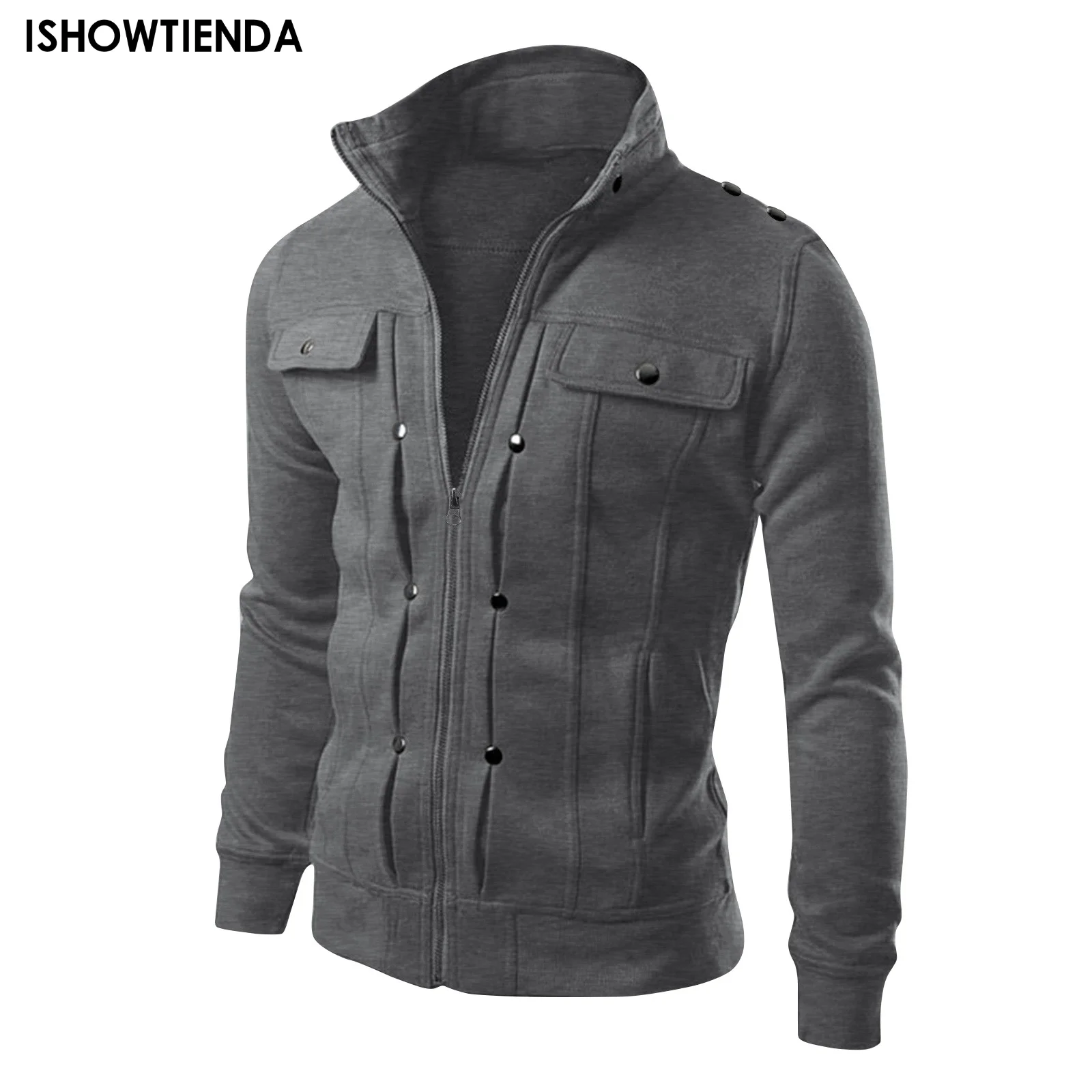 Men's Casual Jacket Spring Autumn Button Lapel Work Coat New Solid Color Multi-pocket Tops Men High Quality All-match Jacket
Men's Casual Jacket Spring Autumn Button Lapel Work Coat New Solid Color Multi-pocket Tops Men High Quality All-match Jacket