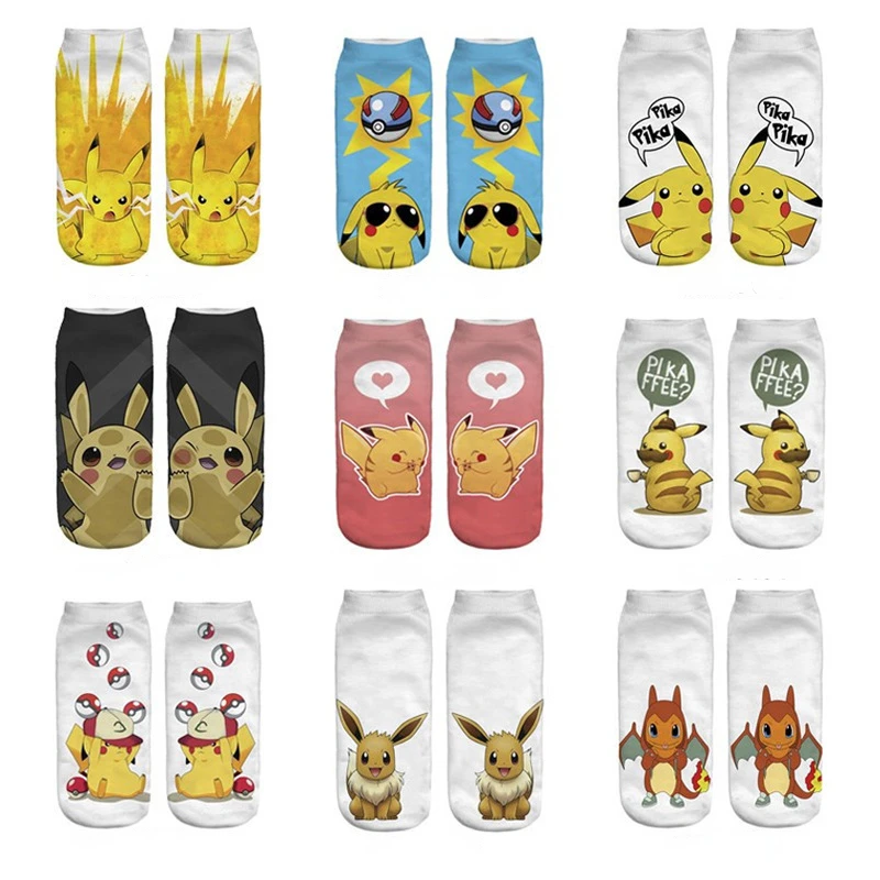 Pokemon 3D Digital Printing Socks Anime Peripheral Pikachu Polyester Cotton Children's Gift Cute Little Fire Dragon Ibrahimovic
Pokemon 3D Digital Printing Socks Anime Peripheral Pikachu Polyester Cotton Children's Gift Cute Little Fire Dragon Ibrahimovic
