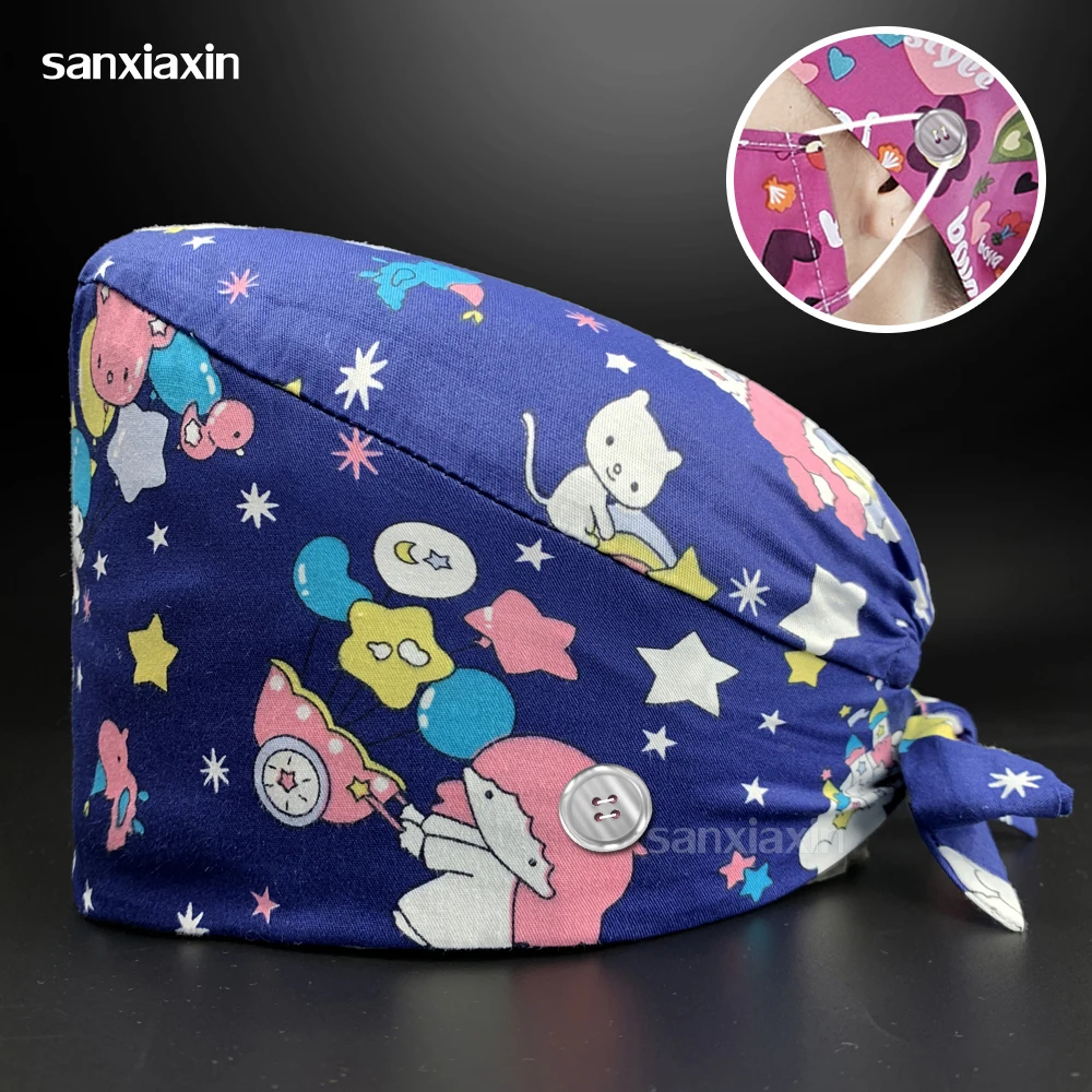 Adjustable Doctor Nurse Work Hat 100%Cotton Surgical Cap Unisex Medical Hat Print Clinic Work Cap Lab Dustproof Beauty Salon Hat
Adjustable Doctor Nurse Work Hat 100%Cotton Surgical Cap Unisex Medical Hat Print Clinic Work Cap Lab Dustproof Beauty Salon Hat