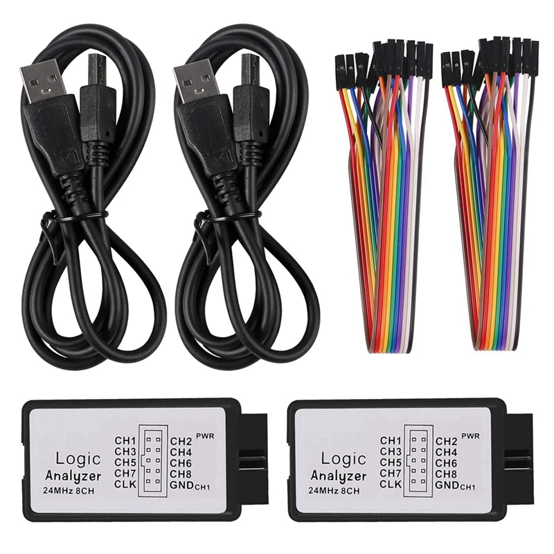 2 Sets USB Logic Analyzer 24Mhz 8 Channel 24M/Seconds Logic Analyzer Debugger For ARM FPGA Logic Analyzer Logic 24M 8CH
2 Sets USB Logic Analyzer 24Mhz 8 Channel 24M/Seconds Logic Analyzer Debugger For ARM FPGA Logic Analyzer Logic 24M 8CH