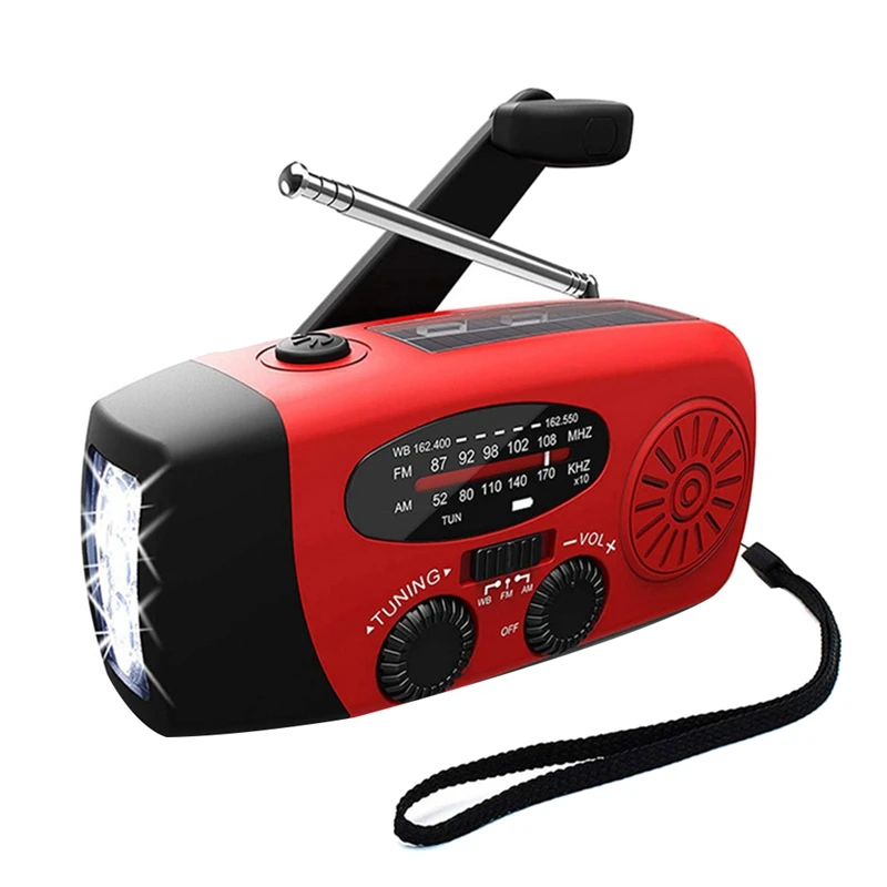 New 3 LED Lights Flashlight Hand Crank Radio 1000Mah Power Bank USB Charger Portable Solar Radio AM/FM Weather Radio
New 3 LED Lights Flashlight Hand Crank Radio 1000Mah Power Bank USB Charger Portable Solar Radio AM/FM Weather Radio