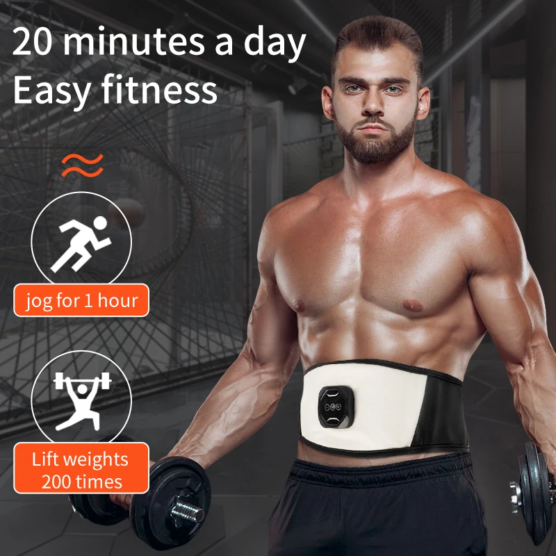 EMS Electric Abdominal Body Slimming Belt Muscle Stimulator Massage Fitness Lose Weight Fat Burn Abs Trainer Unisex USB Charge
EMS Electric Abdominal Body Slimming Belt Muscle Stimulator Massage Fitness Lose Weight Fat Burn Abs Trainer Unisex USB Charge