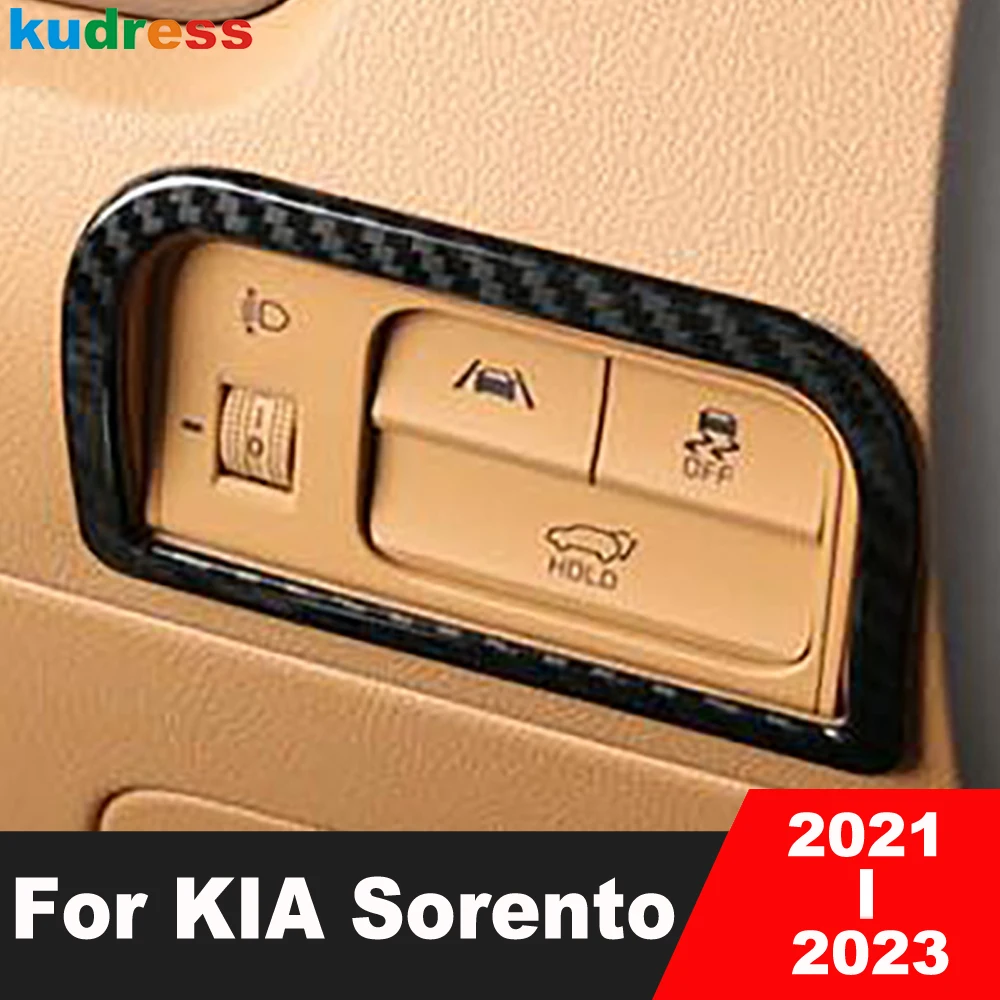 For Kia Sorento 2021 2022 2023 Carbon Fiber Car Interior Headlight Switch Control Button Panel Cover Trim Sticker Accessories
For Kia Sorento 2021 2022 2023 Carbon Fiber Car Interior Headlight Switch Control Button Panel Cover Trim Sticker Accessories