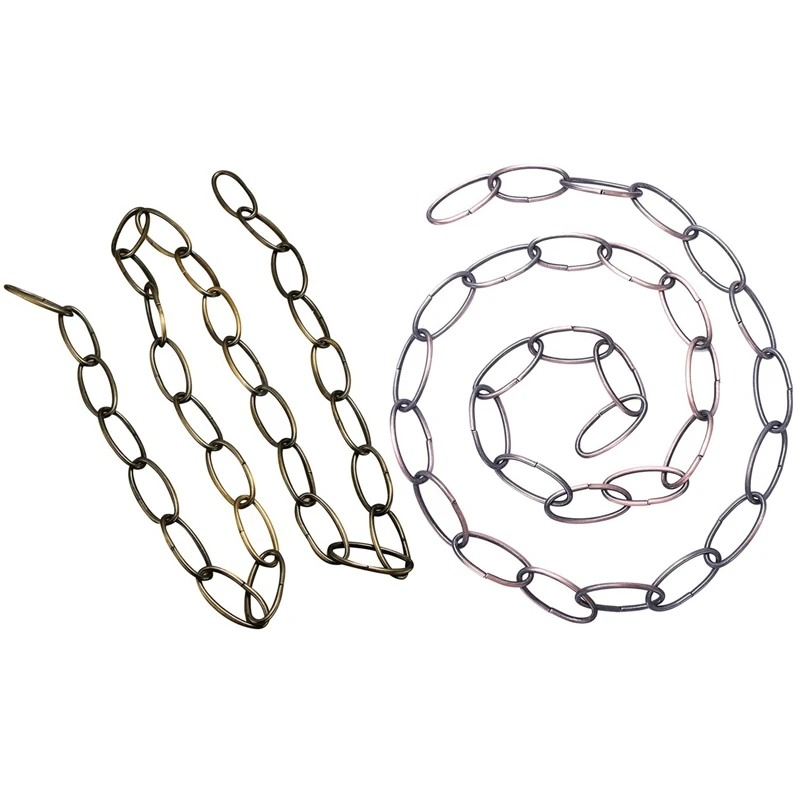 2 Pcs 1M Heavy Duty Chain for Vintage Chandelier Hanging Lamp,Red Bronze & Green Bronze
2 Pcs 1M Heavy Duty Chain for Vintage Chandelier Hanging Lamp,Red Bronze & Green Bronze