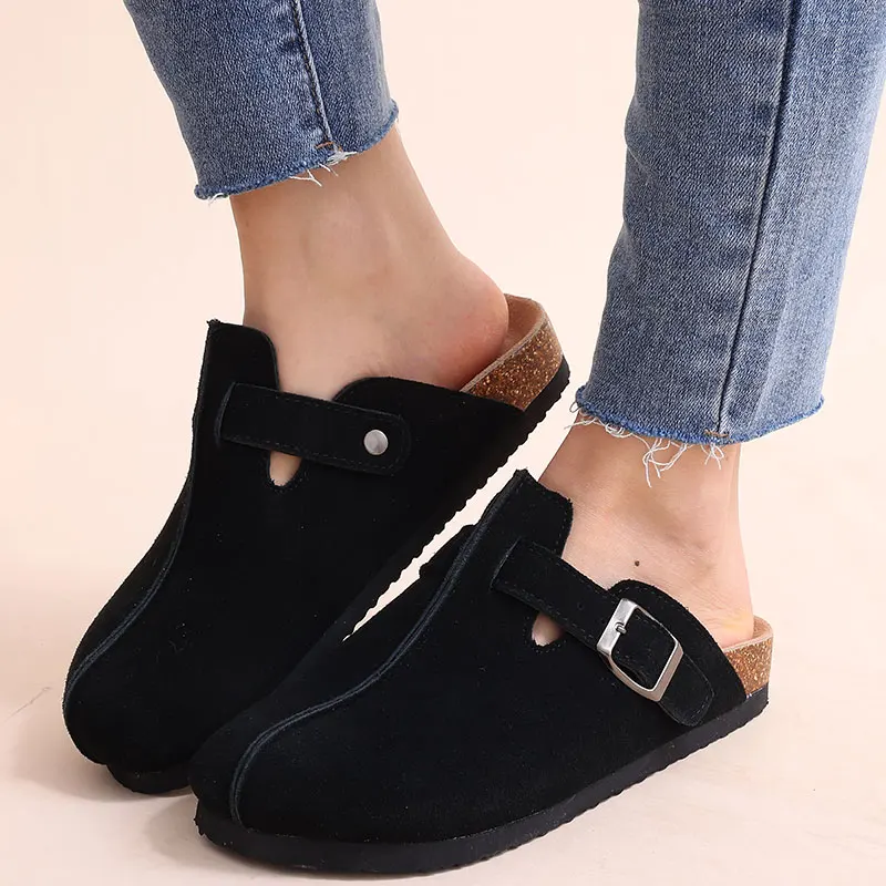 

Comwarm 2023 New Boston Clogs For Women Outdoor Fashion Soft Cork Footbed Mules Slippers Classic Retro Outdoor Evening Sandals