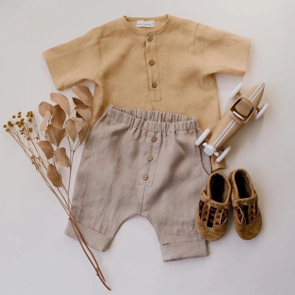 Linen Cotton T-Shirt Boys Shirts Toddler Kids Baby Summer Casual Clothes Set Solid Color Short Sleeve T-Shirt Top and Pant Set
Linen Cotton T-Shirt Boys Shirts Toddler Kids Baby Summer Casual Clothes Set Solid Color Short Sleeve T-Shirt Top and Pant Set