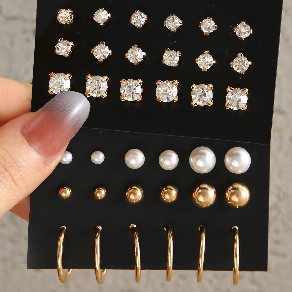 Trendy Geometric Round Heart Rhinestone Stud Earrings for Girl Women Fashion Silver Color Crystal Earrings Set Jewelry Gifts
Trendy Geometric Round Heart Rhinestone Stud Earrings for Girl Women Fashion Silver Color Crystal Earrings Set Jewelry Gifts