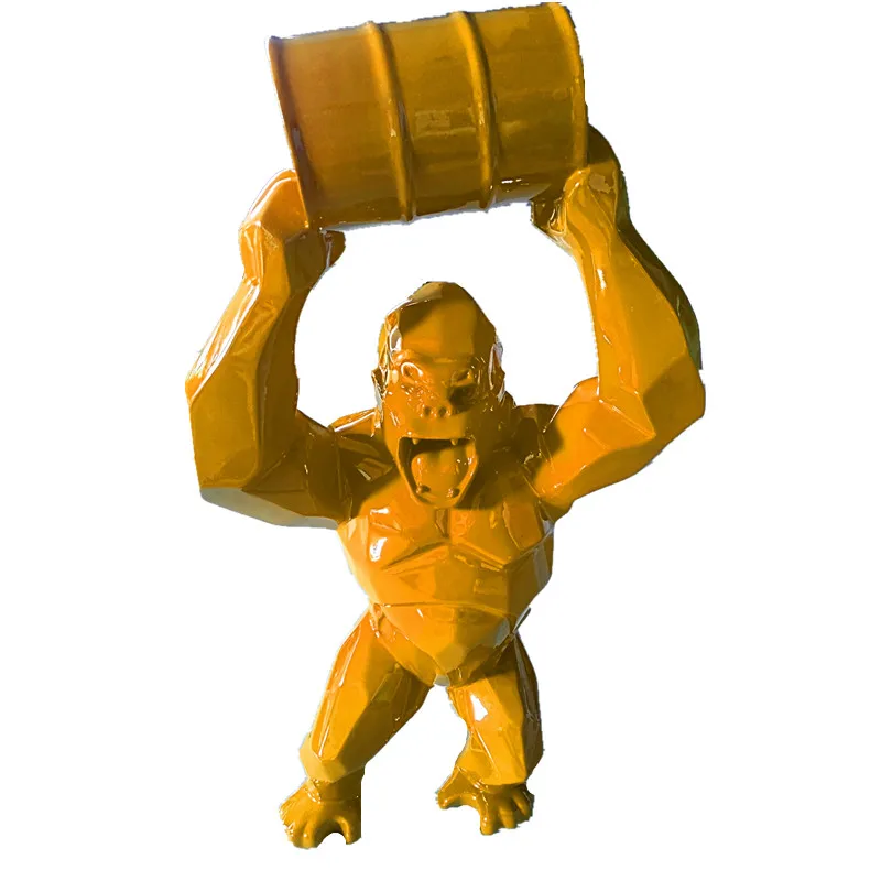 Large Creative Resin Orangutan Sculpture Home Decor Crafts Room Decoration Study Garden King Kong Ornament Bar Animal Statue 
Large Creative Resin Orangutan Sculpture Home Decor Crafts Room Decoration Study Garden King Kong Ornament Bar Animal Statue