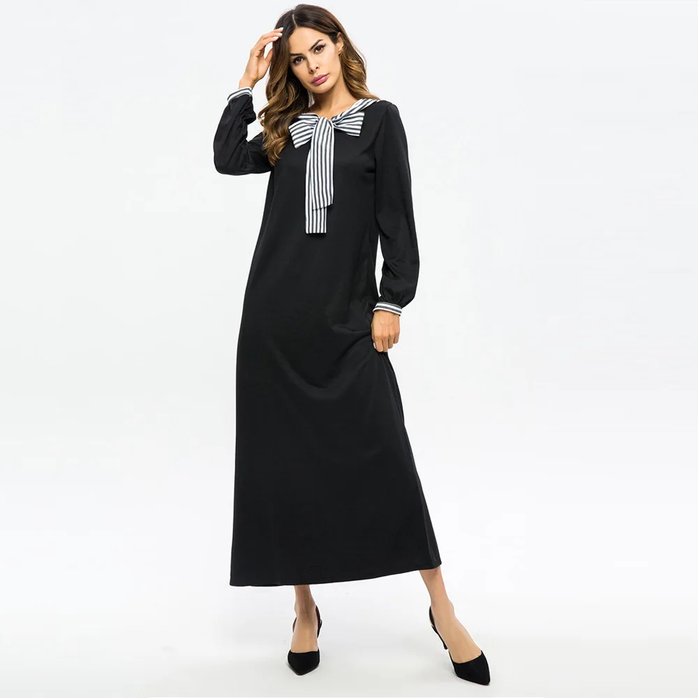 YIZZHOY Spring Autumn New Women Stitched Bow Neck Long Sleeve Dress Female Fashion Casual Solid Loose Mid Calf Dresses
YIZZHOY Spring Autumn New Women Stitched Bow Neck Long Sleeve Dress Female Fashion Casual Solid Loose Mid Calf Dresses