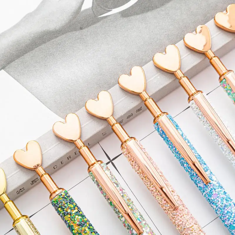 Love Press Pen with Sequin Ballpoint Pen Metal Ballpoint Pen for Student Office Supplies
Love Press Pen with Sequin Ballpoint Pen Metal Ballpoint Pen for Student Office Supplies