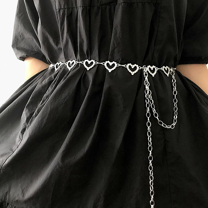 Fashion Waist Chain Belly For Women Temperament Simple Rhinestone Single-Layer Heart Skirt Waist Chain Girls Trendy Party Gift
Fashion Waist Chain Belly For Women Temperament Simple Rhinestone Single-Layer Heart Skirt Waist Chain Girls Trendy Party Gift