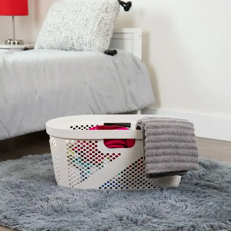 Set of 2, Ventilated, 40 Liter Collection Ivory Laundry Baskets - Durable, Space-Saving Storage for Your Home.
Set of 2, Ventilated, 40 Liter Collection Ivory Laundry Baskets - Durable, Space-Saving Storage for Your Home.
