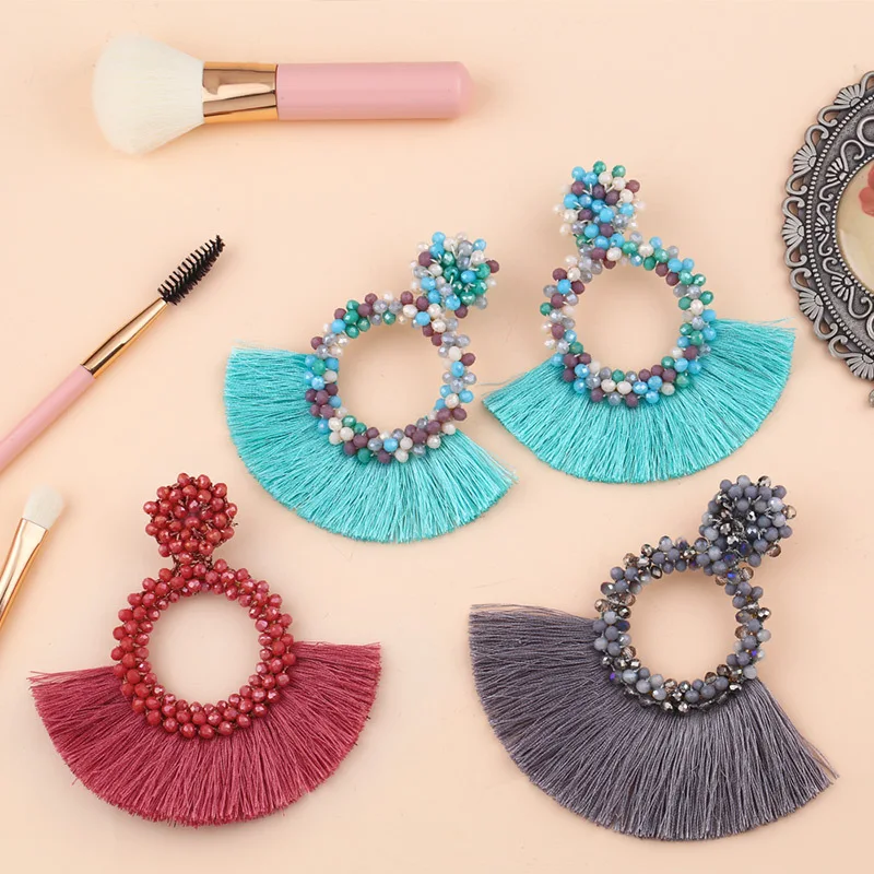 New Valentine's Day Earring Bohemian Fashion Irregular Fringed Earrings Red Beaded Long Tassel Earring Woman Dangle Boho Jewelry
New Valentine's Day Earring Bohemian Fashion Irregular Fringed Earrings Red Beaded Long Tassel Earring Woman Dangle Boho Jewelry