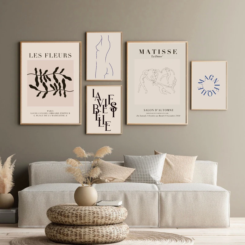 Nordic Minimalism Modern Matisse Figure Line Drawing Leaves Wall Art Canvas Painting Posters For Living Room Home Decor
Nordic Minimalism Modern Matisse Figure Line Drawing Leaves Wall Art Canvas Painting Posters For Living Room Home Decor