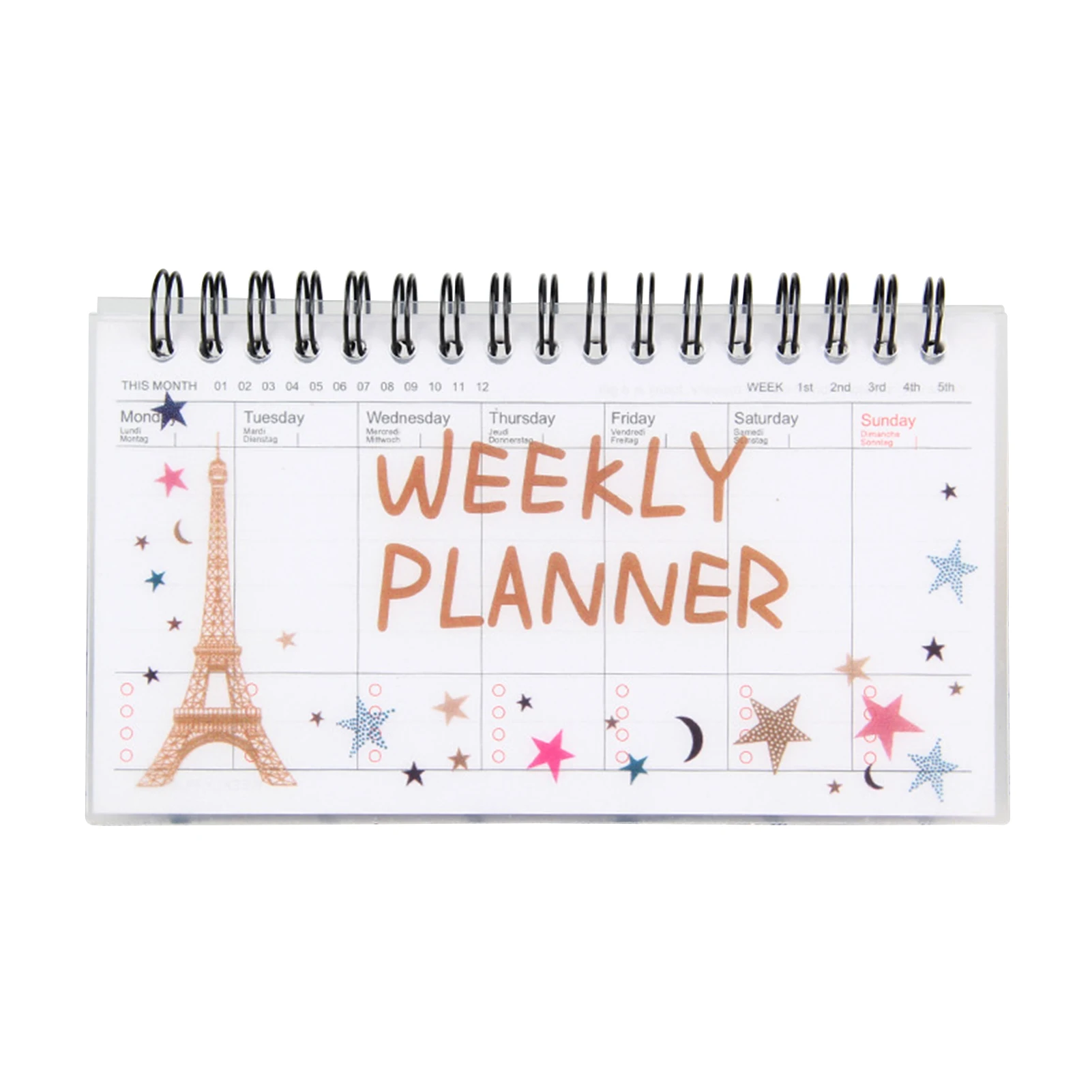 For Student Practical Accessories Thick Cute Spiral Notebook Portable PP Cover Stationery Planner School Office Agenda Diary
For Student Practical Accessories Thick Cute Spiral Notebook Portable PP Cover Stationery Planner School Office Agenda Diary