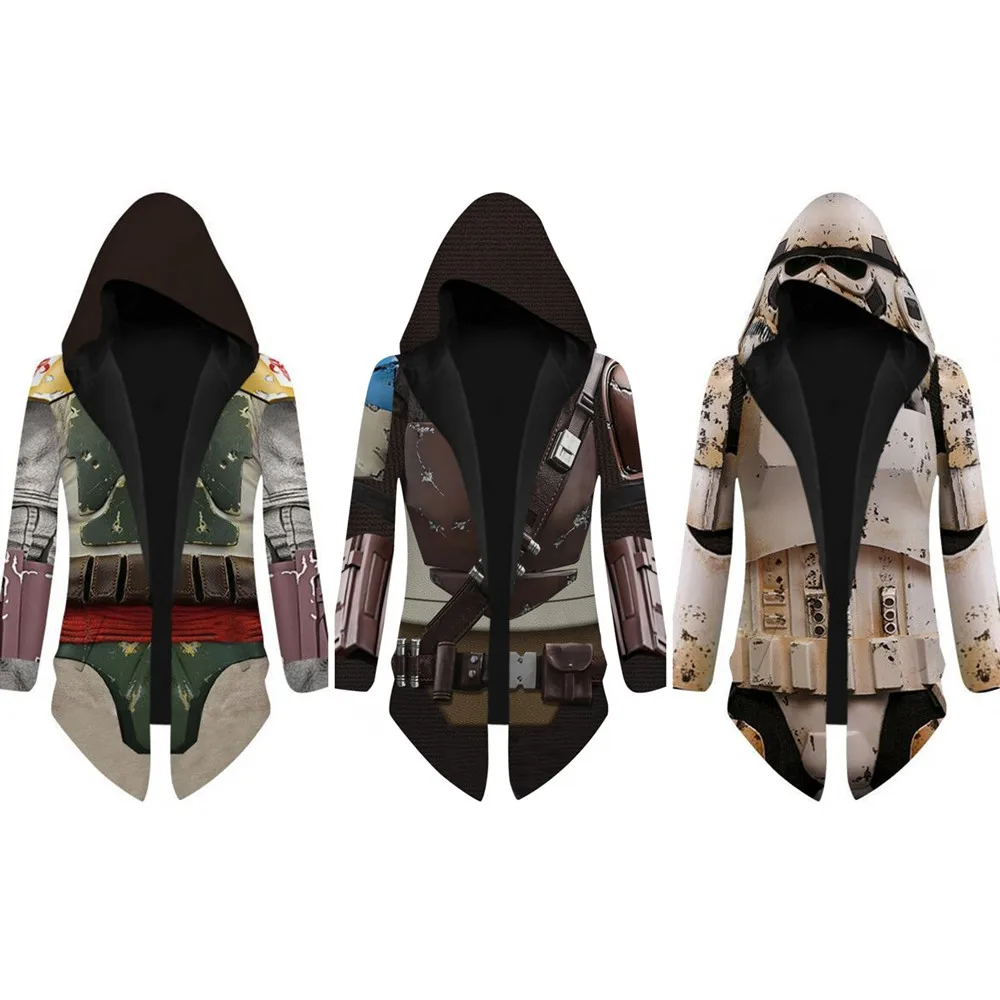 Star Wars The Mandalorian Cosplay Jacket Trench Robe Cloak Costume Unisex Hooded Cape Coat Halloween Carnival
Star Wars The Mandalorian Cosplay Jacket Trench Robe Cloak Costume Unisex Hooded Cape Coat Halloween Carnival