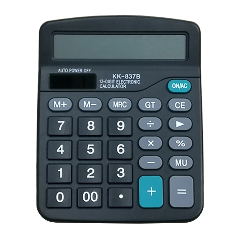 12 Digit Desk Calculator Big Buttons Financial Business Accounting Tool AA Battery Powered Standard Calculators
12 Digit Desk Calculator Big Buttons Financial Business Accounting Tool AA Battery Powered Standard Calculators