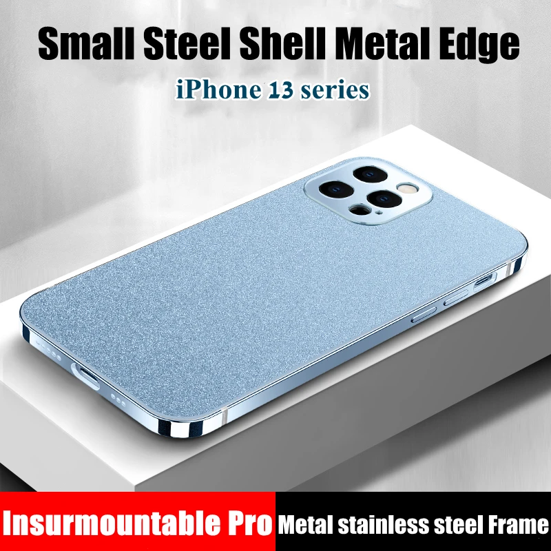 For iPhone 13 Pro Max Phone Case Luxury Stainless Metal Frame Armor Shockproof Matte Back PC Hard Cover For iPhone 13 Pro case
For iPhone 13 Pro Max Phone Case Luxury Stainless Metal Frame Armor Shockproof Matte Back PC Hard Cover For iPhone 13 Pro case