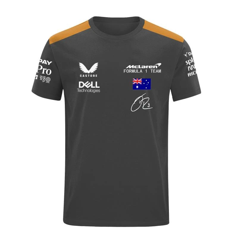F1 T-shirt Men Women 3D Printing Short-sleeved Tops 2022 Summer New McLaren Team MCL36 Audience Outdoor Extreme Sports Clothing
F1 T-shirt Men Women 3D Printing Short-sleeved Tops 2022 Summer New McLaren Team MCL36 Audience Outdoor Extreme Sports Clothing