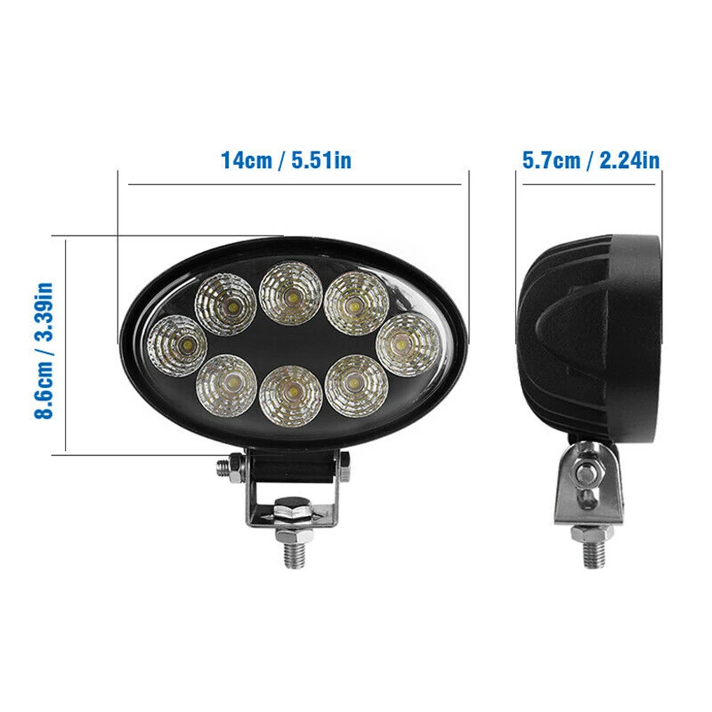 24W Spotlight Work Shockproof LED 6000K Fog Light 5inch Oval Work Lamp OffRoad Tractor Flood Beam DC 9-32V Car Accessories
24W Spotlight Work Shockproof LED 6000K Fog Light 5inch Oval Work Lamp OffRoad Tractor Flood Beam DC 9-32V Car Accessories