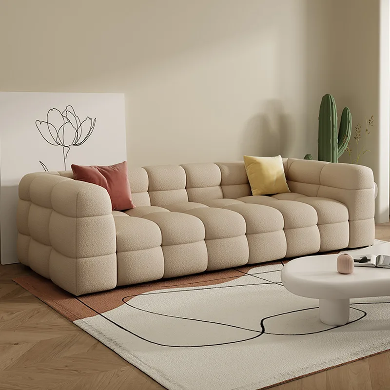 Cotton candy sofa, fabric art, three person small living room, leisure, modern and simple combination, tofu cubes, cream style
Cotton candy sofa, fabric art, three person small living room, leisure, modern and simple combination, tofu cubes, cream style