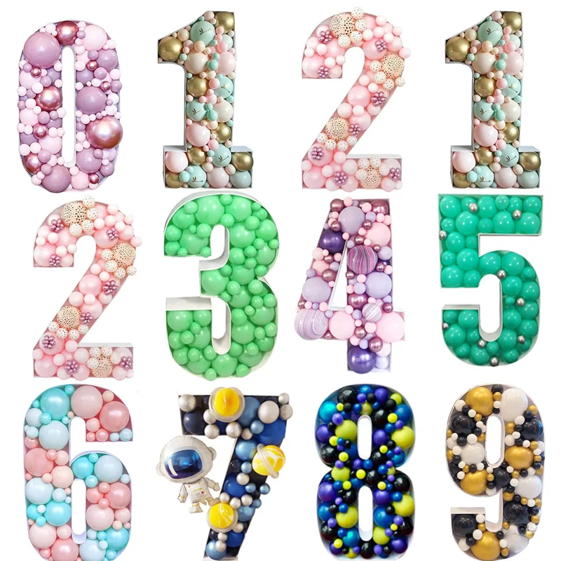 DIY 100cm Mosaic Balloon Box Birthday Number 0-9 Balloon Filling Box Anniversary Birthday Wedding Decorations Party Background
DIY 100cm Mosaic Balloon Box Birthday Number 0-9 Balloon Filling Box Anniversary Birthday Wedding Decorations Party Background