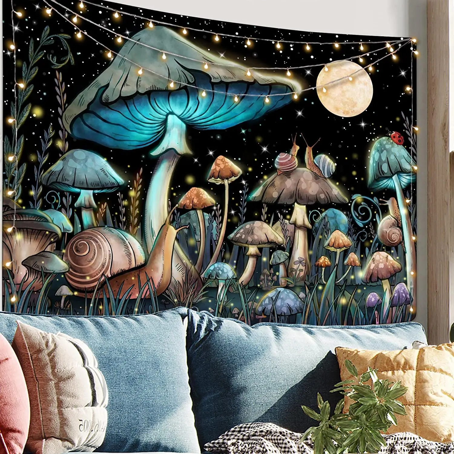 Mushroom Tapestry Wall Art Hanging Psychedelic Kawaii Room Decor Gothic Home Decoration 100% Polyester Nature Moon Tapestries
Mushroom Tapestry Wall Art Hanging Psychedelic Kawaii Room Decor Gothic Home Decoration 100% Polyester Nature Moon Tapestries