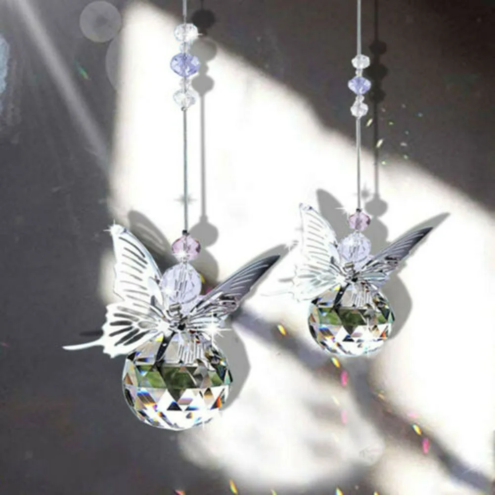 Crystal Ball Wind Chimes Hanging Sun Catchers Rainbow Maker Windchime Butterfly Pendant Home Garden Decoration
Crystal Ball Wind Chimes Hanging Sun Catchers Rainbow Maker Windchime Butterfly Pendant Home Garden Decoration